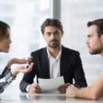 Annoyed,Unhappy,Married,Couple,Arguing,In,Lawyers,Office,Get,Divorced,